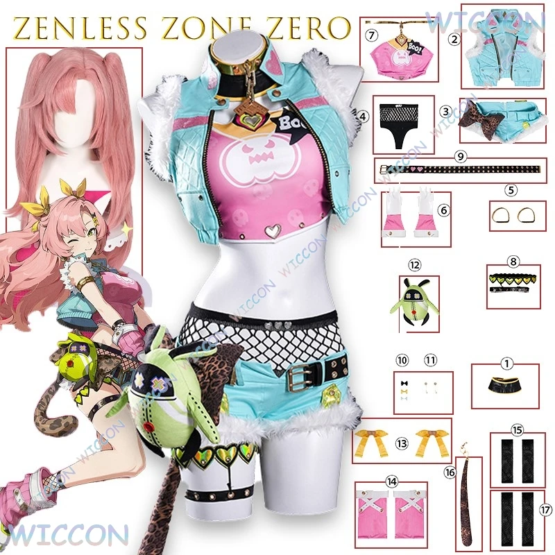 Zenless Zone Zero Nicole Demara Cunning Sweetheart Cosplay Costume Full Set Sexy Hot Outfit Mini Skirt Pink Anime Game Cosplay
Zenless Zone Zero Nicole Demara Cunning Sweetheart Cosplay Costume Full Set Sexy Hot Outfit Mini Skirt Pink Anime Game Cosplay