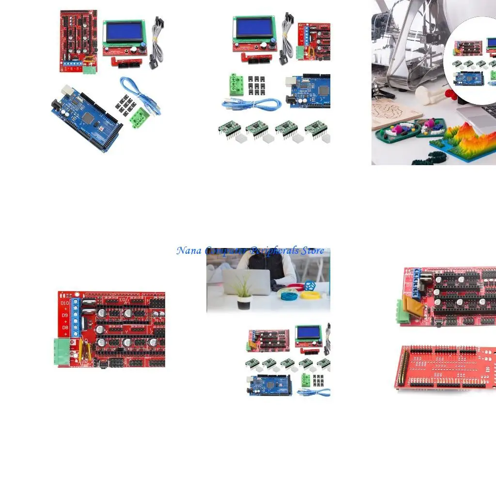 F68C Printer Mega2560R3, RAMPS 1.4 Controller 12864 ЖК -панель A4988 Motors 
F68C Printer Mega2560R3, RAMPS 1.4 Controller 12864 ЖК -панель A4988 Motors