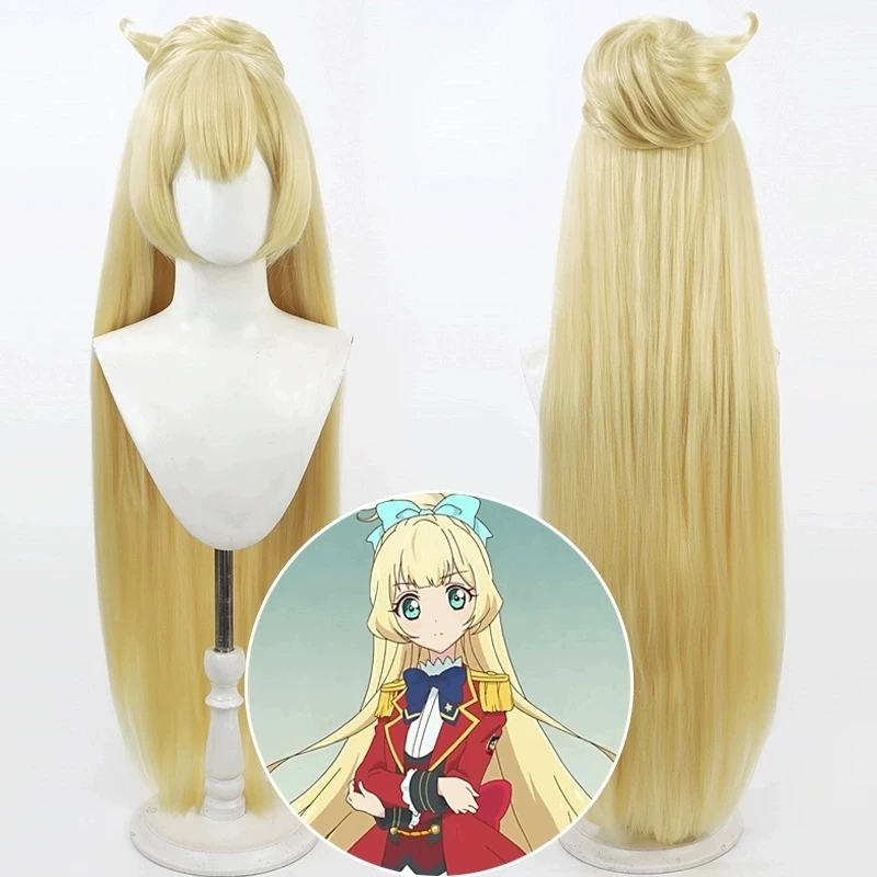 Aikatsu Stars! Shiratori Hime Cosplay Wig With Buns 100cm Long Blonde Heat Resistant Hair
Aikatsu Stars! Shiratori Hime Cosplay Wig With Buns 100cm Long Blonde Heat Resistant Hair