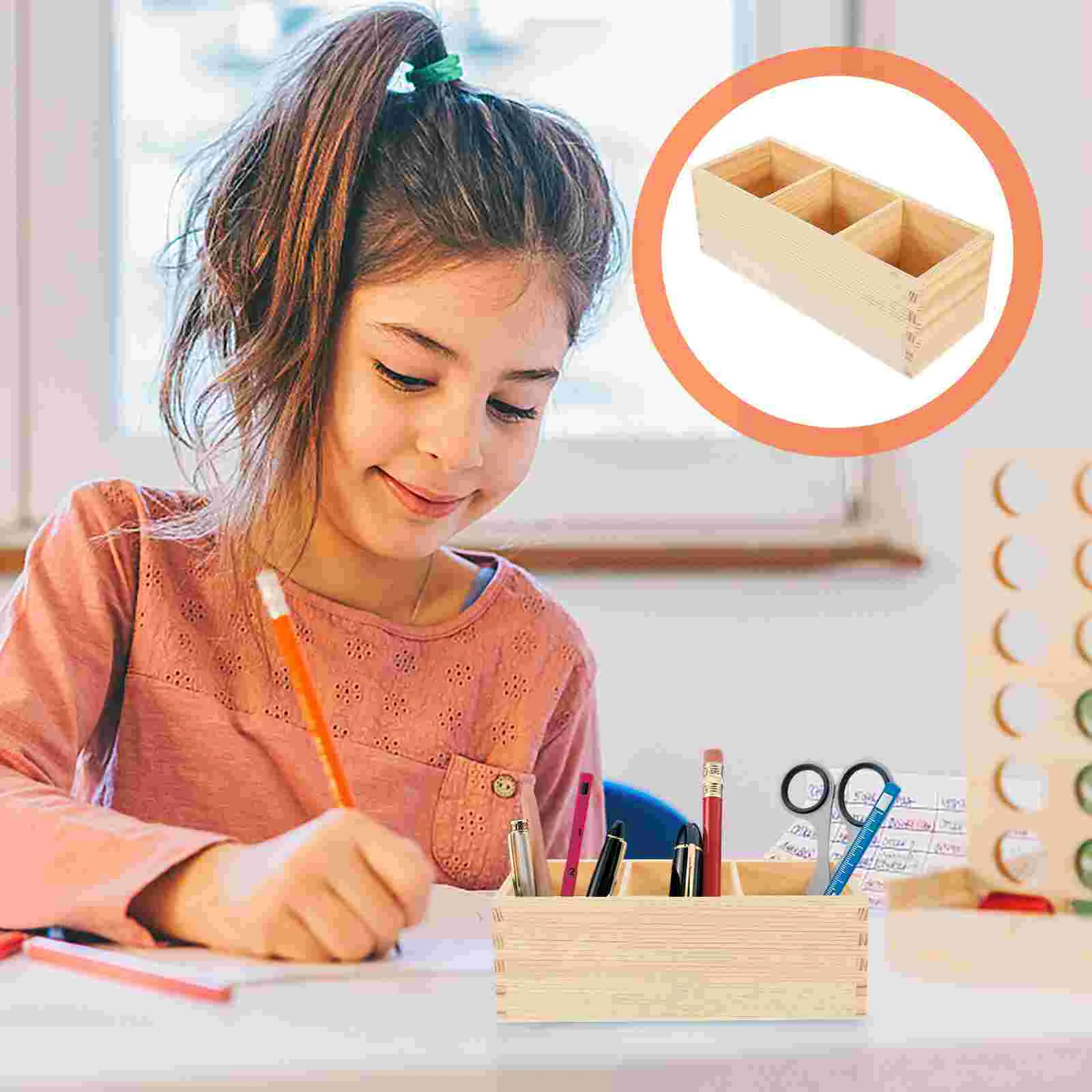 Remote Control Holder Wooden Multi-grid Pen Desktop Accessories Organizer Brush
Remote Control Holder Wooden Multi-grid Pen Desktop Accessories Organizer Brush