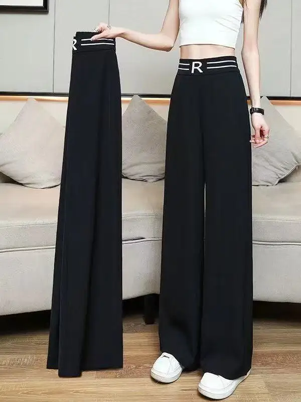 plus Size Suit Wide Leg Pants Women Summer Fat MM New Style Black Drapey Loose Slimming Narrow Straight Tube Long Trousers
plus Size Suit Wide Leg Pants Women Summer Fat MM New Style Black Drapey Loose Slimming Narrow Straight Tube Long Trousers