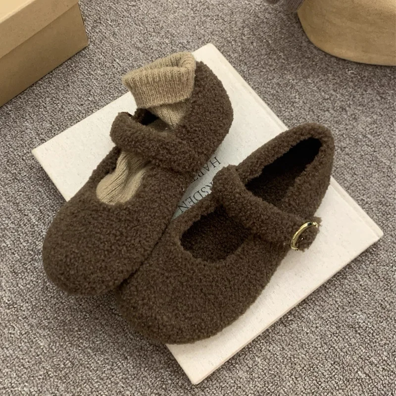 Fur Women Flats Loafers Shoes Fashion Casual Shallow Cotton Shoes 2025 Winter Short Plush Warm Shoes New Comfort Mujer Zapatos
Fur Women Flats Loafers Shoes Fashion Casual Shallow Cotton Shoes 2025 Winter Short Plush Warm Shoes New Comfort Mujer Zapatos