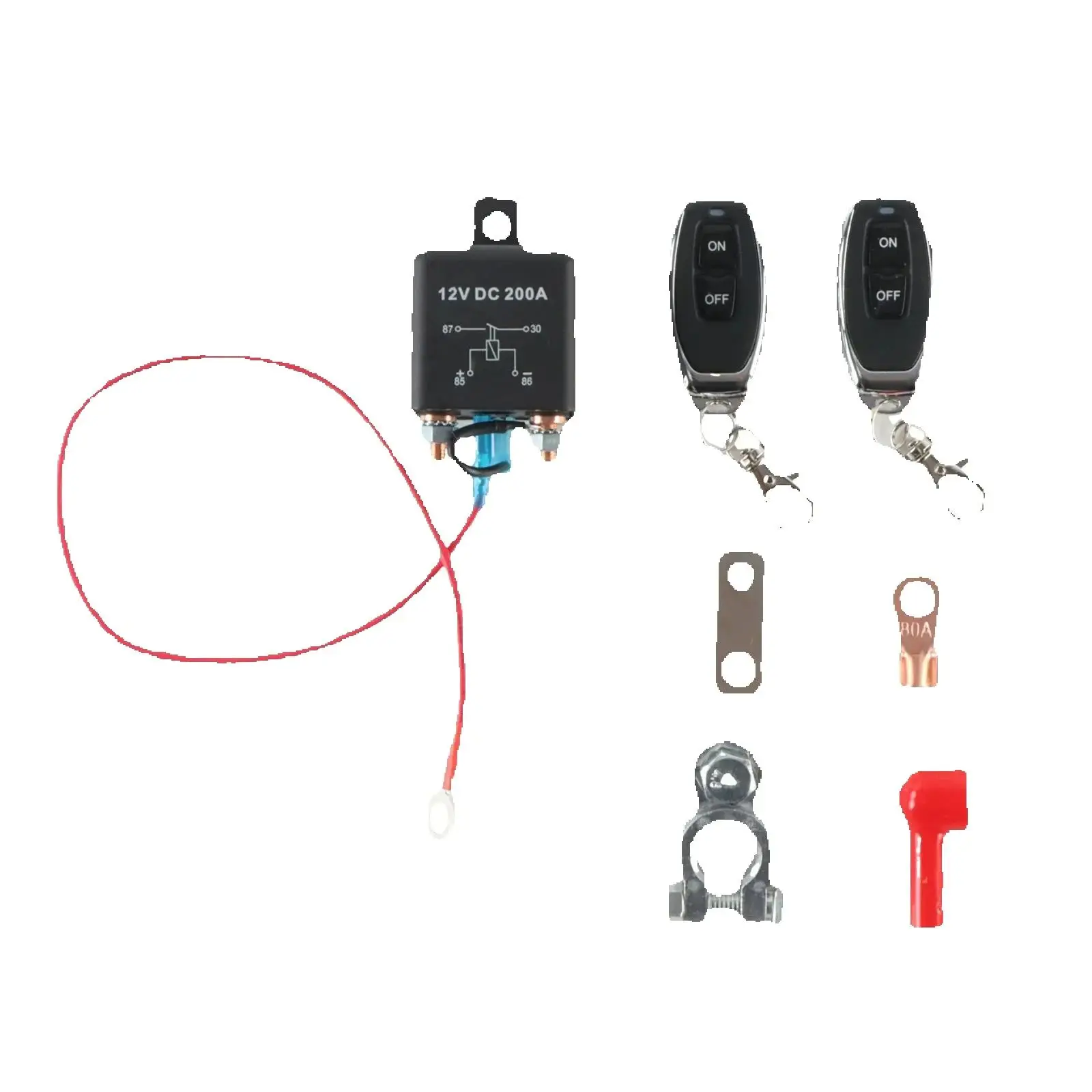 1 комплект, 12 В, беспроводной двойной дистанционный главный выключатель для универсальных автомобилей, 200 А
1 комплект, 12 В, беспроводной двойной дистанционный главный выключатель для универсальных автомобилей, 200 А