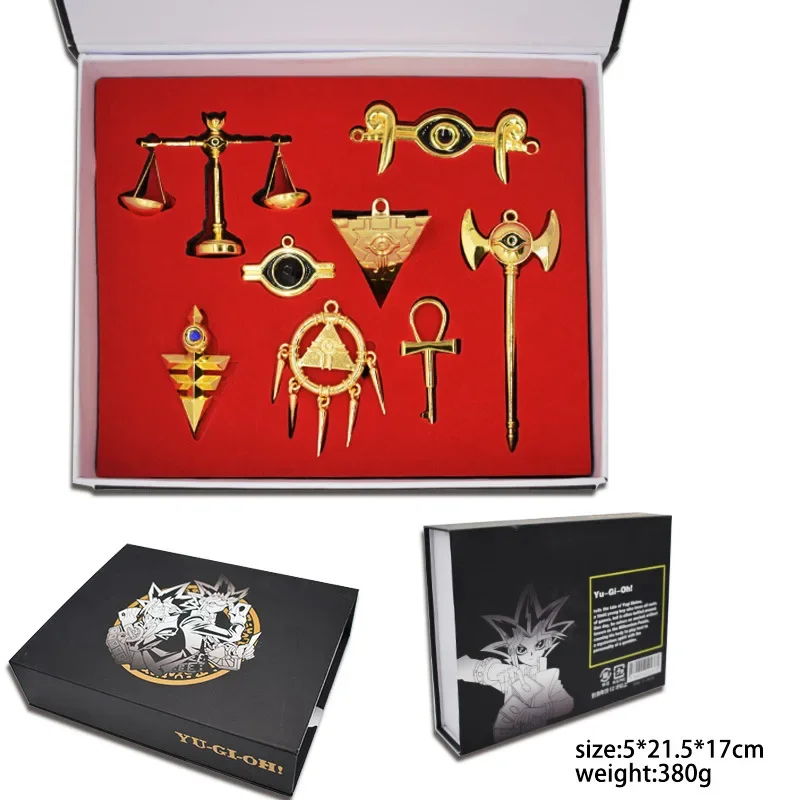Yu-Gi-Oh! Duel Alloy Keychain Monsters Necklace Hanging Buckle Set Millennium Building Blocks Tin Rod Wisdom Wheel Eye Pendant
Yu-Gi-Oh! Duel Alloy Keychain Monsters Necklace Hanging Buckle Set Millennium Building Blocks Tin Rod Wisdom Wheel Eye Pendant