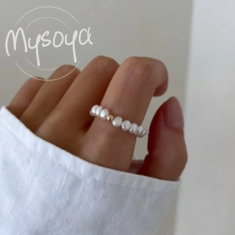 MYSOYA White Baroque Freshwater Pearl Festival Ring 3-4mm With Gift Box For Her/Him Wedding/Birthday/Christmas/Anniversary Gift
MYSOYA White Baroque Freshwater Pearl Festival Ring 3-4mm With Gift Box For Her/Him Wedding/Birthday/Christmas/Anniversary Gift
