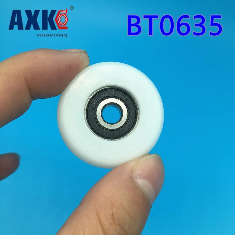 BT0635 SBT0635 626 2RS нейлоновый подшипник для колес со шкивом для дверей и окон, размер 6x35x11 мм
BT0635 SBT0635 626 2RS нейлоновый подшипник для колес со шкивом для дверей и окон, размер 6x35x11 мм