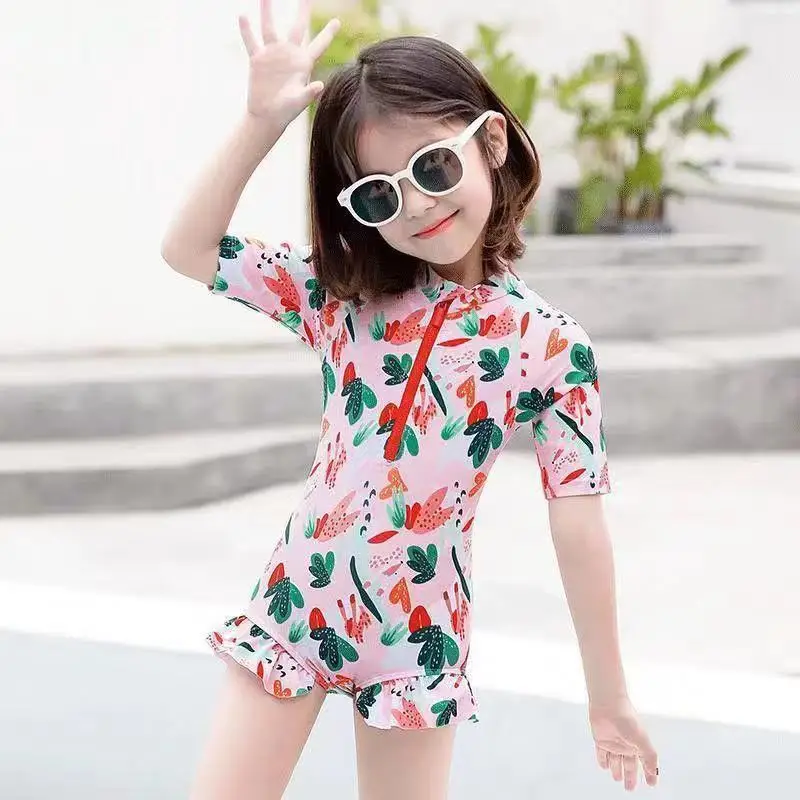 Summer 2024 Baby Girls Swimwears Bikini Set Swimsuit One Piece Swimsuit Flower Printing Children Sun Protection Kids Cute
Summer 2024 Baby Girls Swimwears Bikini Set Swimsuit One Piece Swimsuit Flower Printing Children Sun Protection Kids Cute