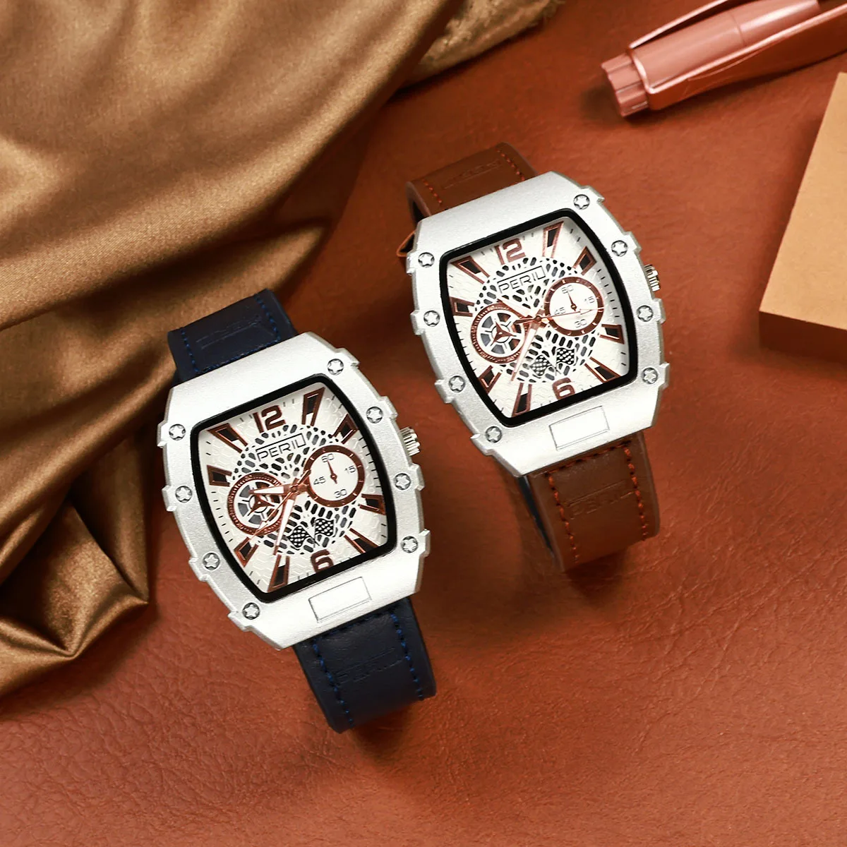 New Fashion Luxury Man Hollow Tonneau Leather Watch Men Business Quartz Watches Students Sports Wrist Watches Gifts Reloj Hombre
New Fashion Luxury Man Hollow Tonneau Leather Watch Men Business Quartz Watches Students Sports Wrist Watches Gifts Reloj Hombre