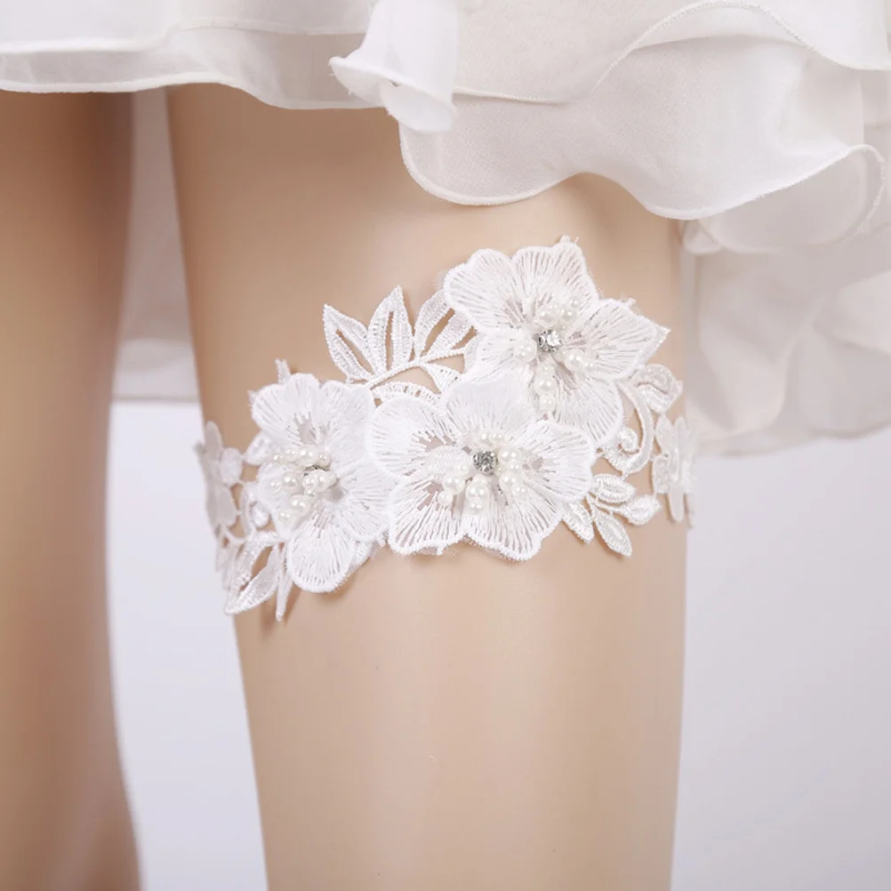 Wedding Bride Garter Belt Lace Rhinestone Pearl Flower Bridal Foot Decor White Adjustable Thigh Lace Garters for Ceremony Party
Wedding Bride Garter Belt Lace Rhinestone Pearl Flower Bridal Foot Decor White Adjustable Thigh Lace Garters for Ceremony Party