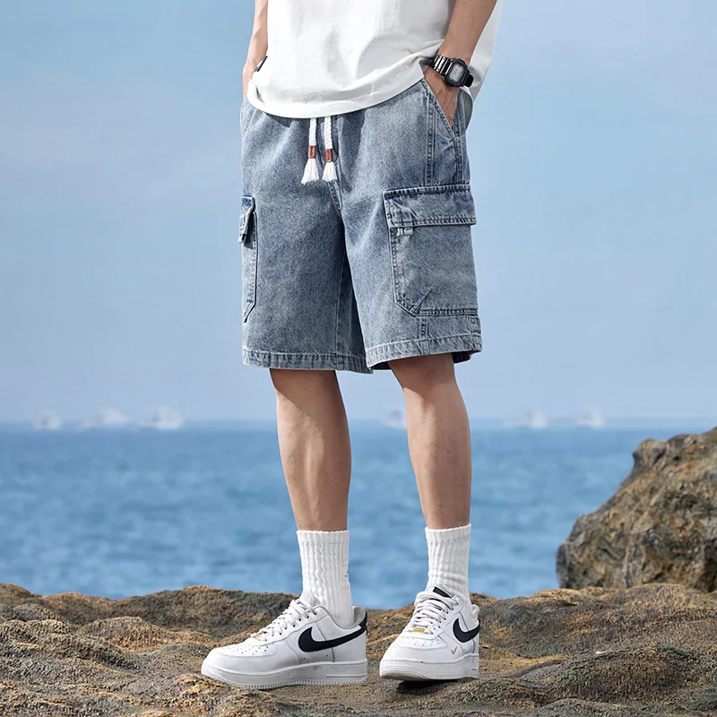 Hot Fashion Mens cargo jeans Loose fit Short pants Retro Denim Shorts Casual Summer shorts
Hot Fashion Mens cargo jeans Loose fit Short pants Retro Denim Shorts Casual Summer shorts