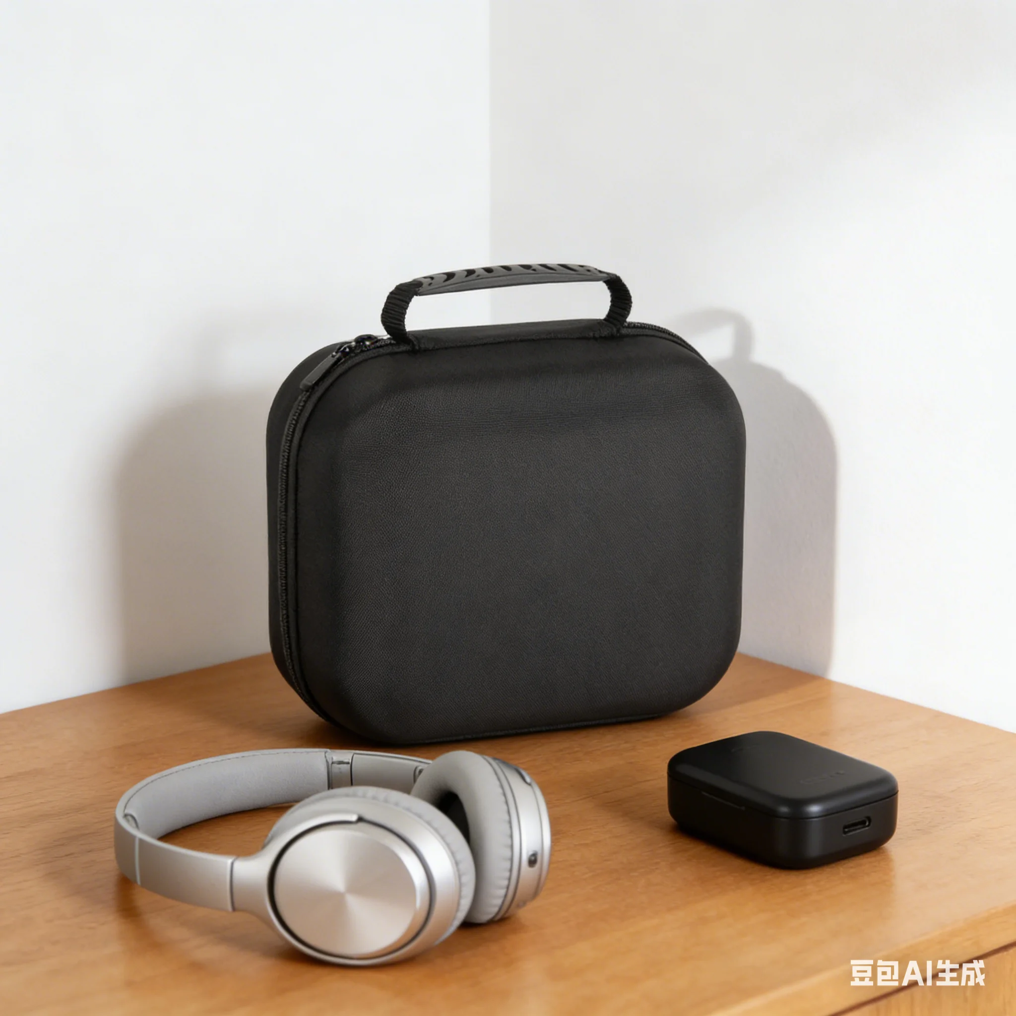 Portable Headset Protective Carrying Case For Focal Elear Black Scratch Resistant Waterproof Headphone Hard Shell Storage Box