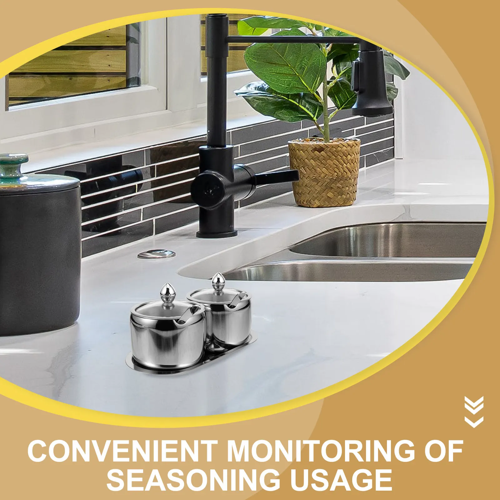 1Set Easy Clean Stainless Steel Seasoning Holder Set with Lid Versatile Condiment Container Spice Jar for Efficient Kitchen
1Set Easy Clean Stainless Steel Seasoning Holder Set with Lid Versatile Condiment Container Spice Jar for Efficient Kitchen