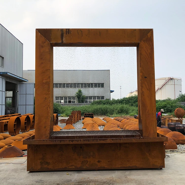 Patio Water Landscape Corten Steel Water Fountain Weather Resistant Waterfall
Patio Water Landscape Corten Steel Water Fountain Weather Resistant Waterfall