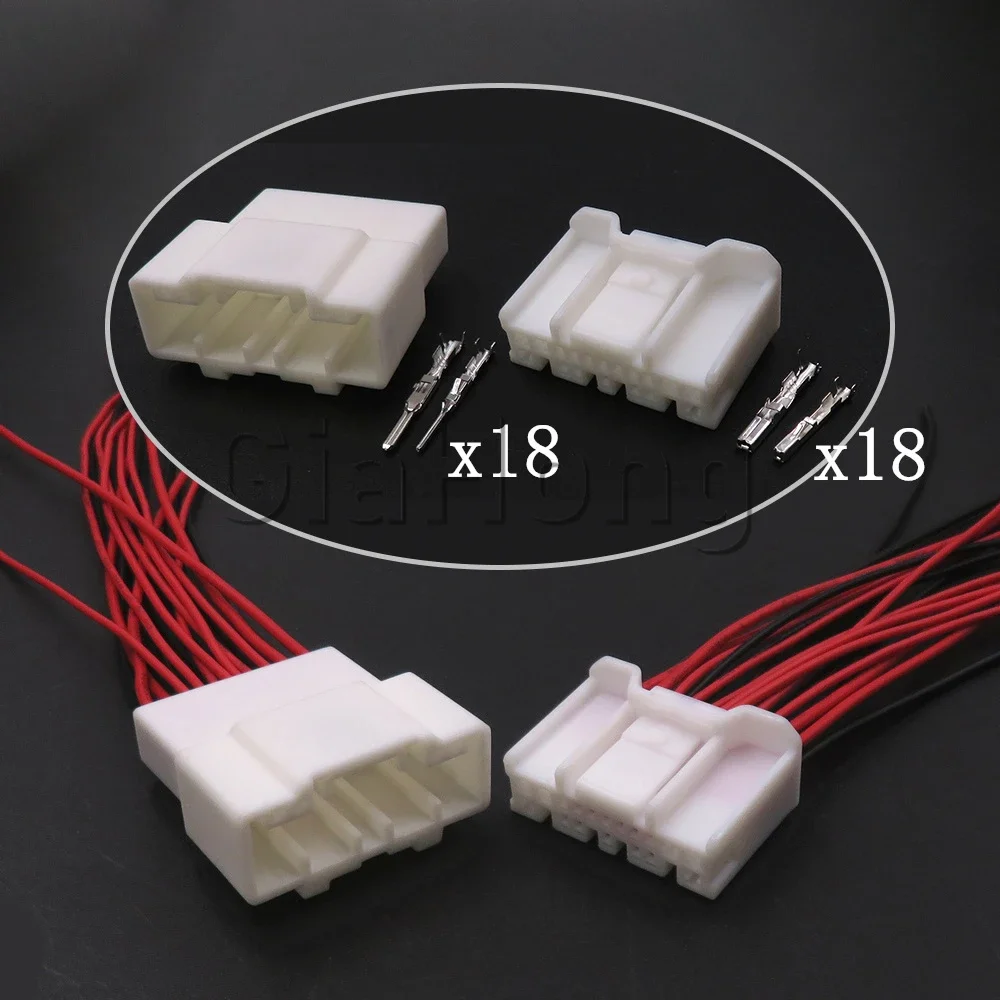 1 Set 18 Ways AC Assembly Car Connector Assembly 6098-5631 Automobile Male Female Unsealed Wire Cable Socket 6098-5641
1 Set 18 Ways AC Assembly Car Connector Assembly 6098-5631 Automobile Male Female Unsealed Wire Cable Socket 6098-5641