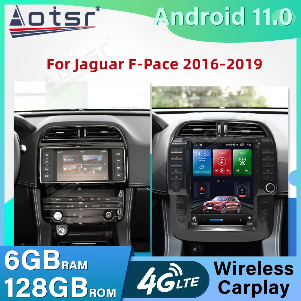 Car Radio Player 6+128G Tesla Style For Jaguar F-Pace 2016 2017 2018 2019 Android 11 Carplay GPS Navigation Stereo Head Unit
Car Radio Player 6+128G Tesla Style For Jaguar F-Pace 2016 2017 2018 2019 Android 11 Carplay GPS Navigation Stereo Head Unit