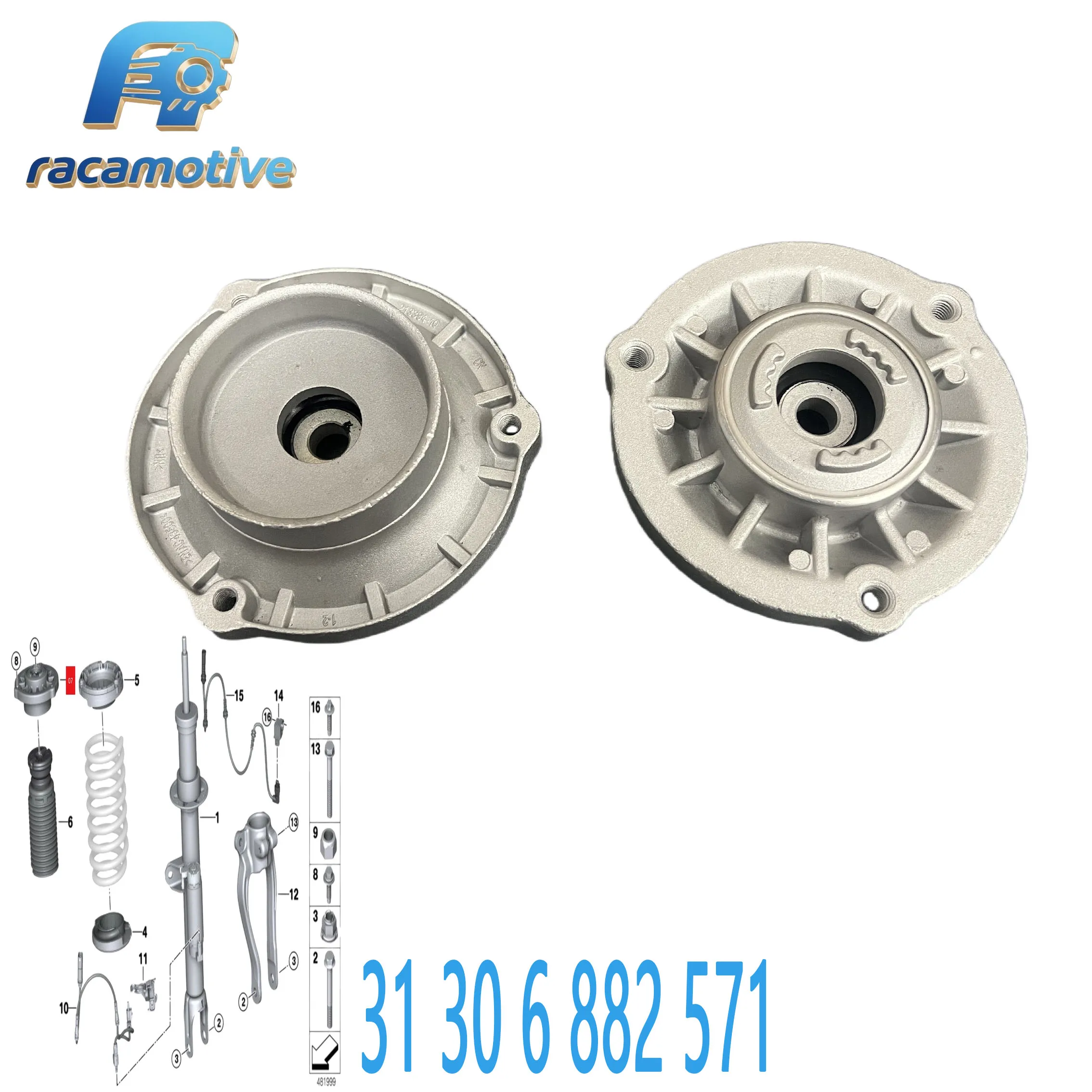 31306882571 для BMW 5 серии Touring G30 F90 G31 518d 520d 520i 530d 530i 540d 540i 550i Опорный подшипник передней подвески.
31306882571 для BMW 5 серии Touring G30 F90 G31 518d 520d 520i 530d 530i 540d 540i 550i Опорный подшипник передней подвески.