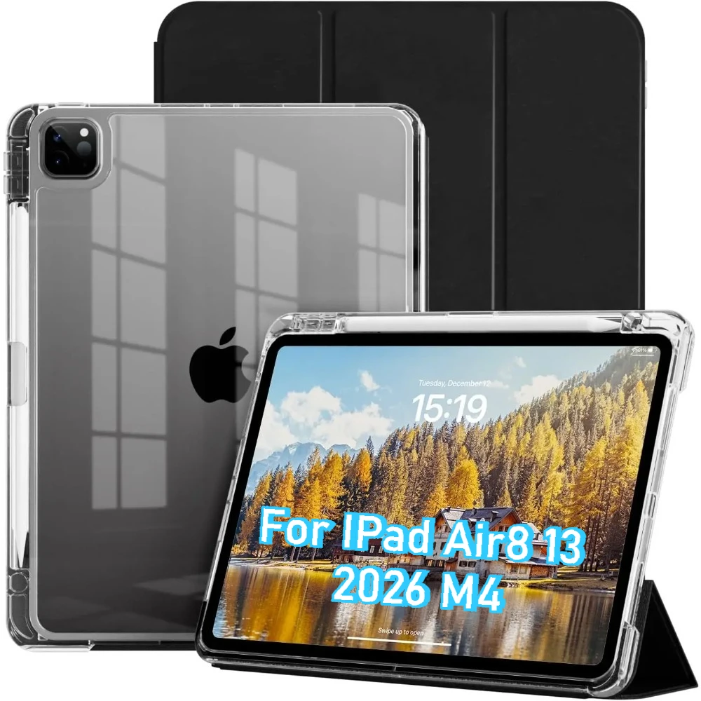 Clear Crystal Tablet Case with Pen Slot for Apple IPad Air 8 11" 13 A19 12th 2026 A16 11th Pro M5 M4 PU Leather Flip Stand Cover
Clear Crystal Tablet Case with Pen Slot for Apple IPad Air 8 11" 13 A19 12th 2026 A16 11th Pro M5 M4 PU Leather Flip Stand Cover