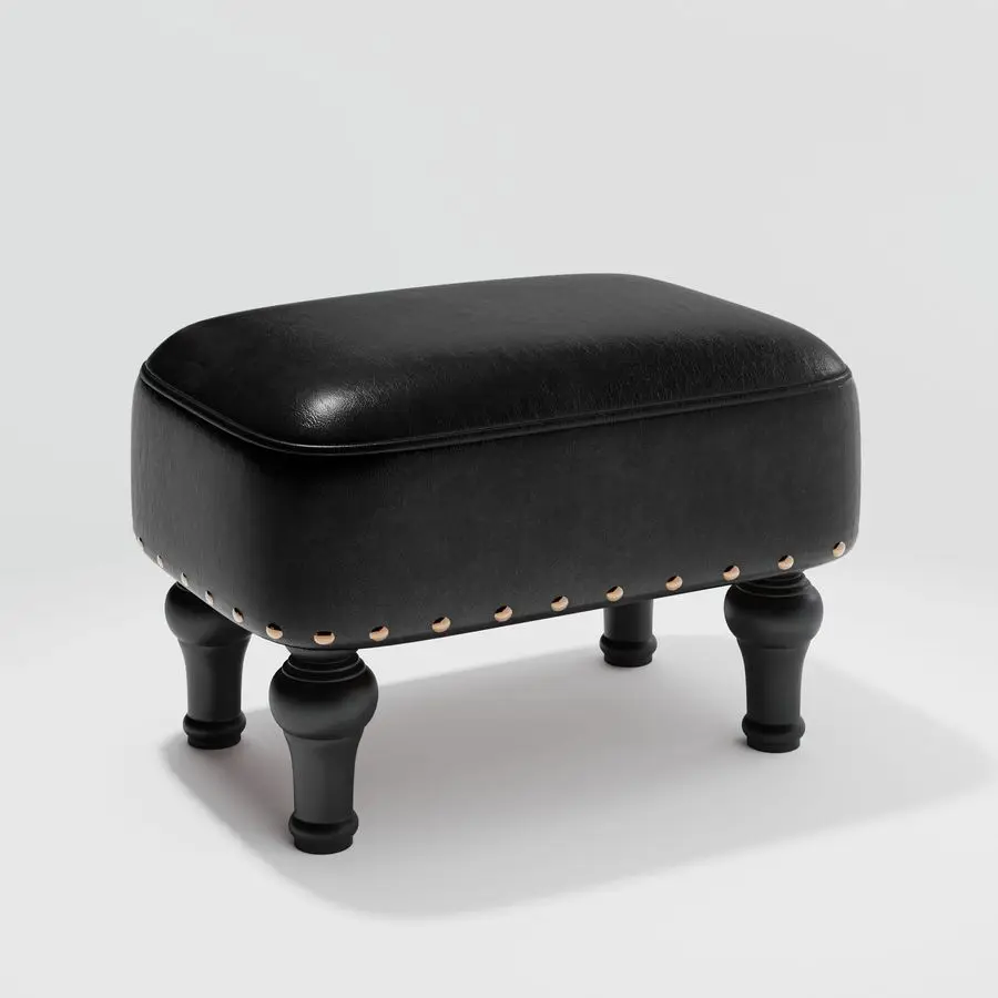 Leather Foot Rest with Thicker Foam Padded Seat, Footstool with Wooden Legs Black
Leather Foot Rest with Thicker Foam Padded Seat, Footstool with Wooden Legs Black