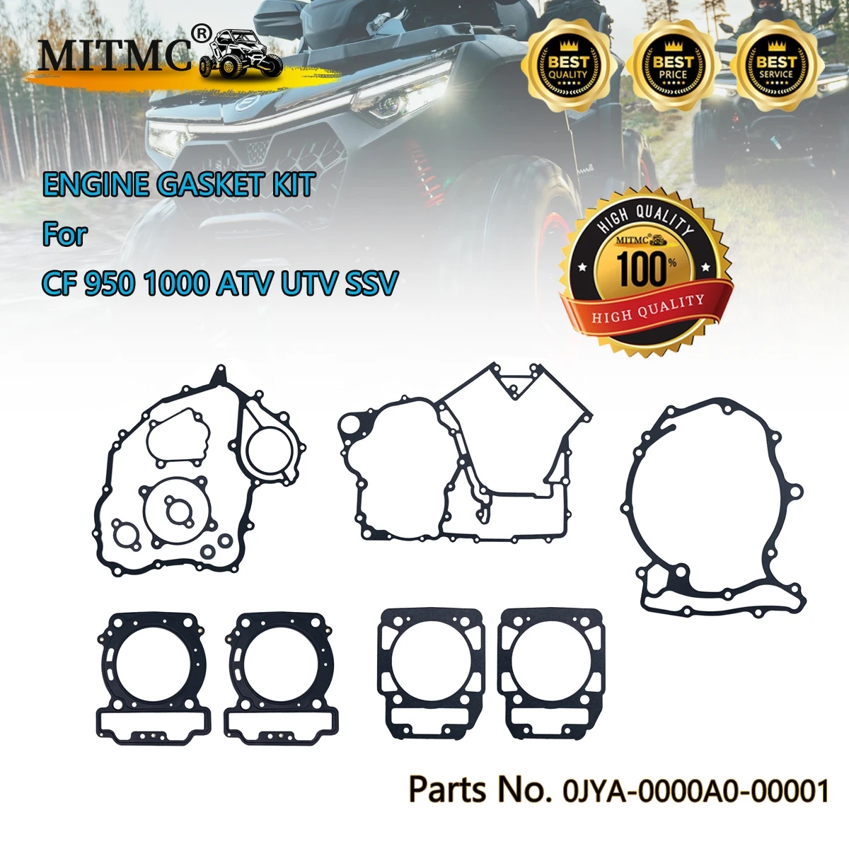 Full Set ENGINE GASKET KIT For CF 950 1000 2V91Y CF1000ATR ATV UTV SSV Accessories 0JYA-0000A0-00001
Full Set ENGINE GASKET KIT For CF 950 1000 2V91Y CF1000ATR ATV UTV SSV Accessories 0JYA-0000A0-00001