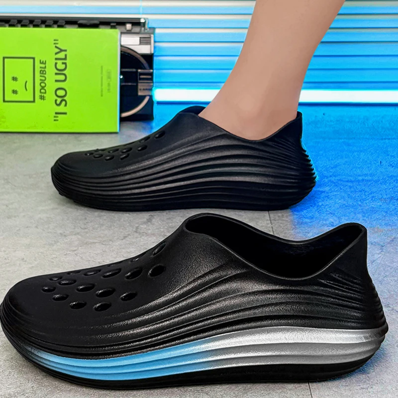 Мужские летние дышащие сандалии без шнуровки с защитой от запаха Water oes с полным покрытием, удобные мягкие боты для пляжной прогулки Clog oes
Мужские летние дышащие сандалии без шнуровки с защитой от запаха Water oes с полным покрытием, удобные мягкие боты для пляжной прогулки Clog oes