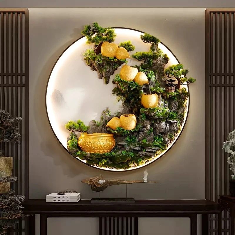 Entry entrance flowing water ornament three-dimensional decorative painting living room tea room led luminous hanging painting
Entry entrance flowing water ornament three-dimensional decorative painting living room tea room led luminous hanging painting