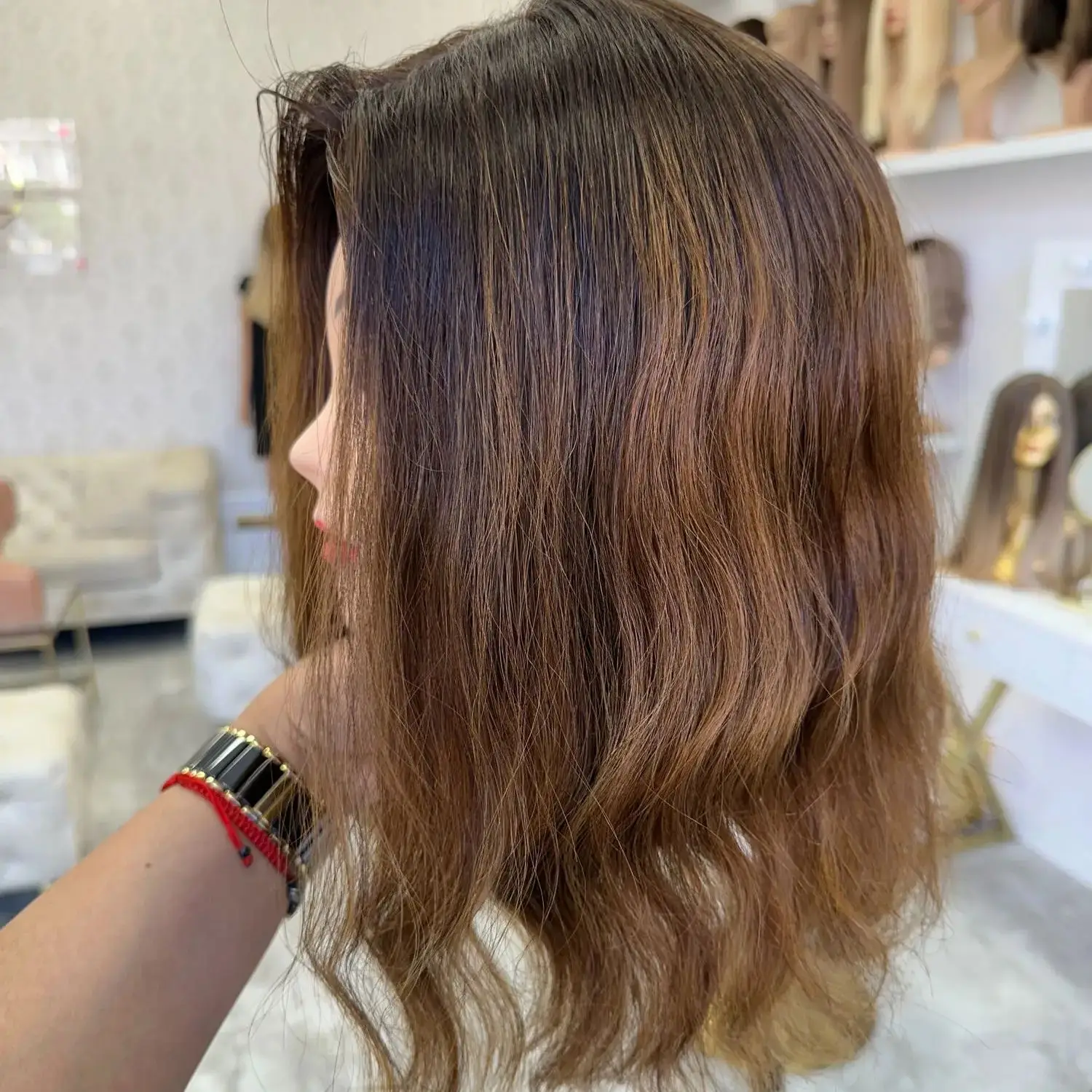 High Quality Chestnut Brown Highlight Bob Body Wave Wig 12" Short High Heat Fibre Synthetic Lace Front Wig for Women Wear&Go
High Quality Chestnut Brown Highlight Bob Body Wave Wig 12" Short High Heat Fibre Synthetic Lace Front Wig for Women Wear&Go