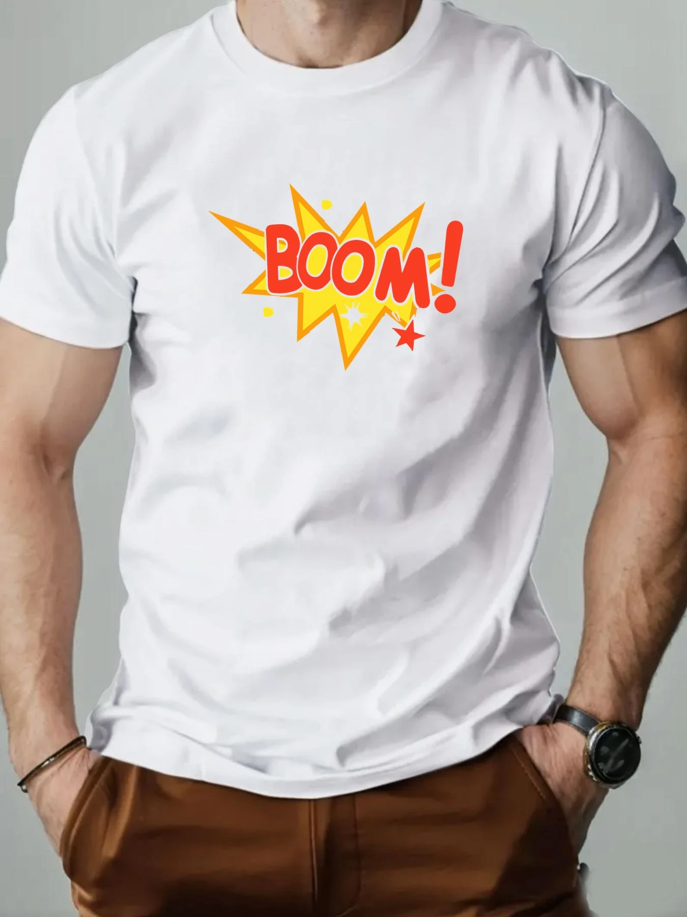 Summer Men T-shirt 100%Cotton Colorful Letters Print Round Neck Breathable Streetwear Oversized Tee Casual High Quality Clothing
Summer Men T-shirt 100%Cotton Colorful Letters Print Round Neck Breathable Streetwear Oversized Tee Casual High Quality Clothing