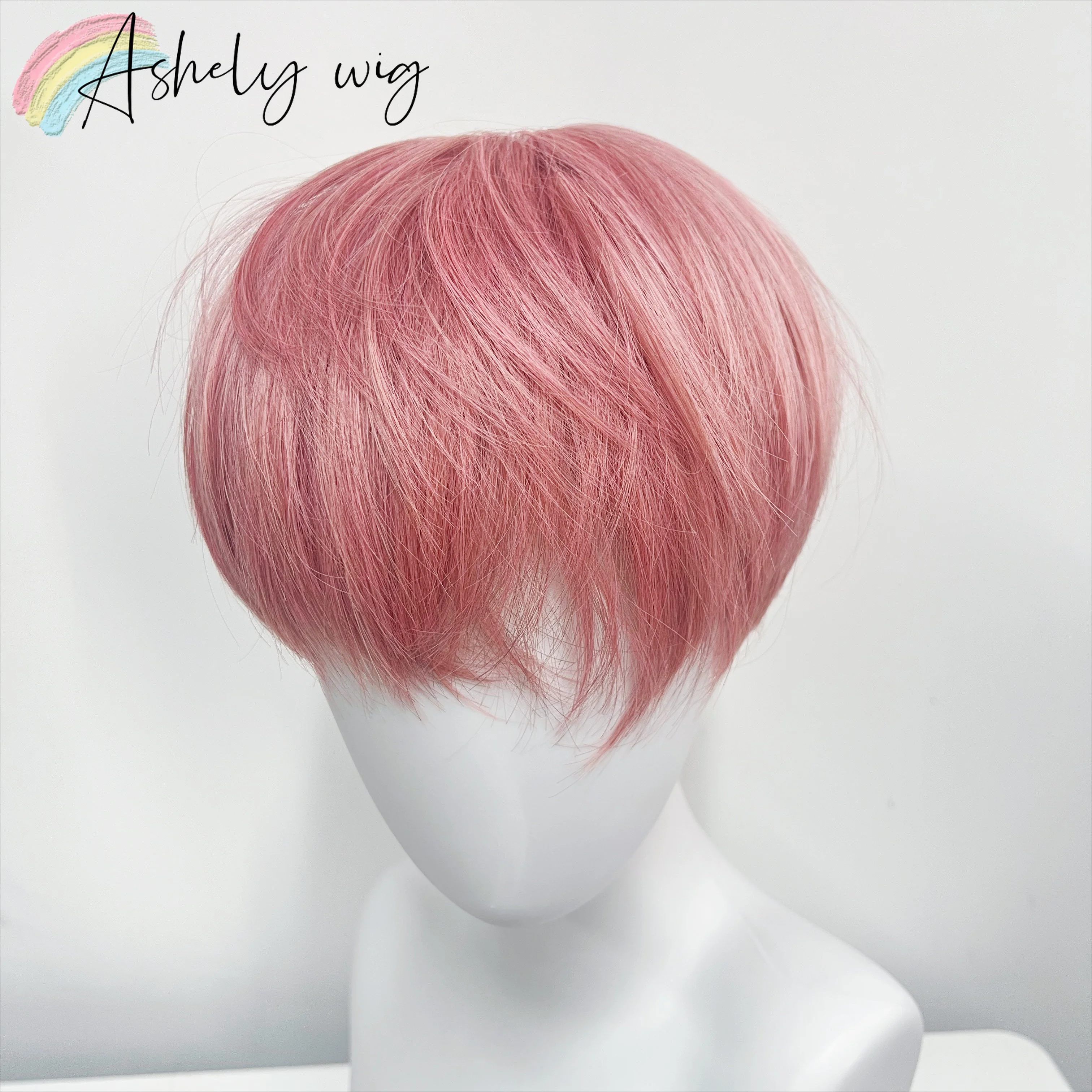 Pink Short Wig for Boy Men Cool Cosplay Blonde Pink Wigs 6inch Synthetic Wig Heat Resistant Fiber Peruca Cacheada Sintetica
Pink Short Wig for Boy Men Cool Cosplay Blonde Pink Wigs 6inch Synthetic Wig Heat Resistant Fiber Peruca Cacheada Sintetica