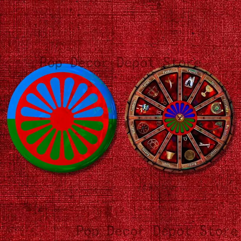 Rom Gypsy 58mm 44mm HD Print Brooch Badges Pretty Derby Round Display Brooches Lapel Pins Custom
Rom Gypsy 58mm 44mm HD Print Brooch Badges Pretty Derby Round Display Brooches Lapel Pins Custom