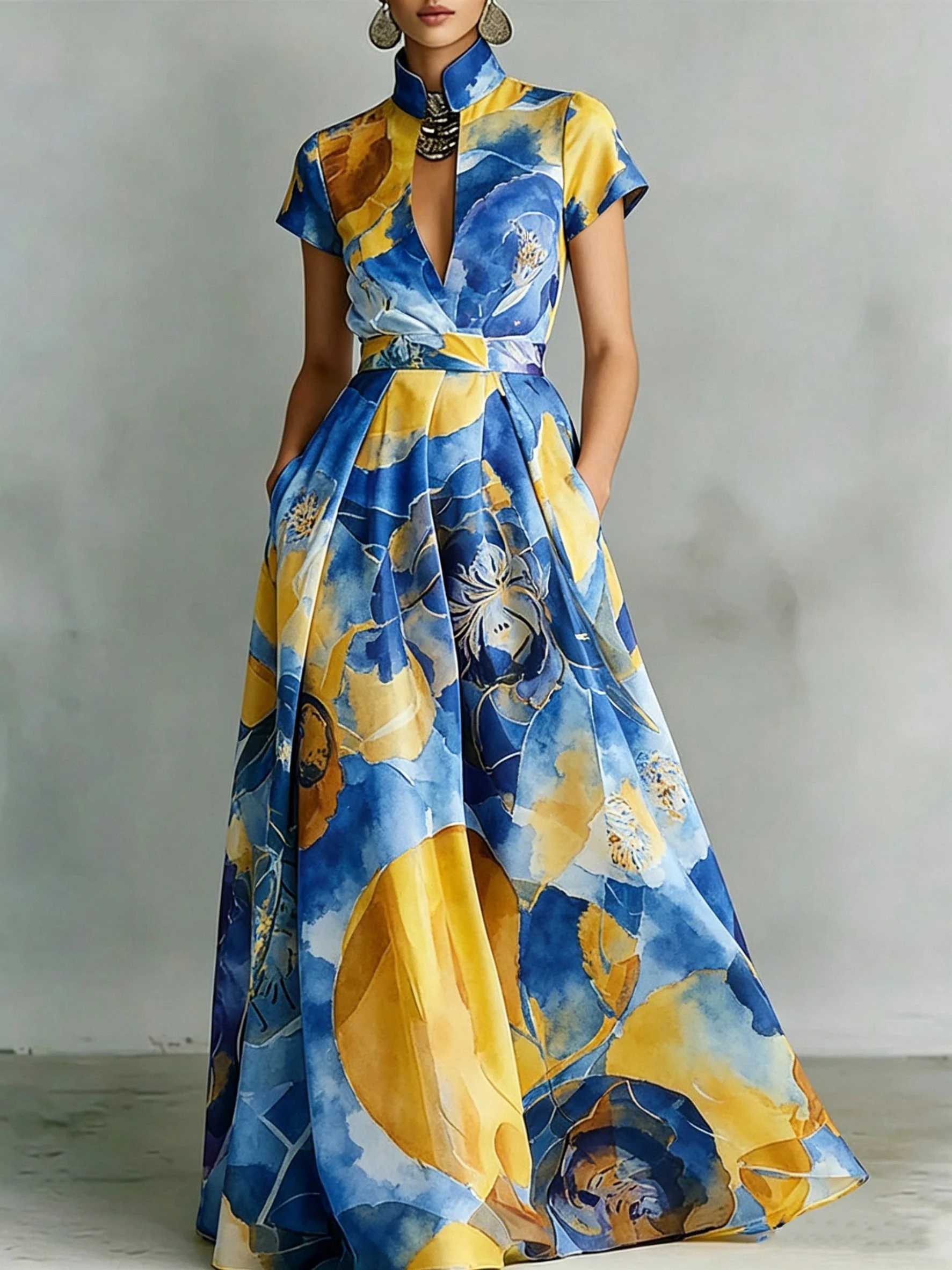 Elegant Watercolor Abstract Peony Printed Dress Classic Chic Vintage Sleeveless A-Line Midi Dress Formal Casual Occasions Dress
Elegant Watercolor Abstract Peony Printed Dress Classic Chic Vintage Sleeveless A-Line Midi Dress Formal Casual Occasions Dress