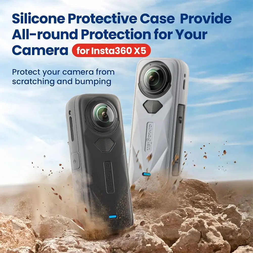 For Insta360 X5 Action Camera All-round Silicone Protection Cover&Case Lens Anti-scrach Cap for Insta360 x5 Accessories
For Insta360 X5 Action Camera All-round Silicone Protection Cover&Case Lens Anti-scrach Cap for Insta360 x5 Accessories