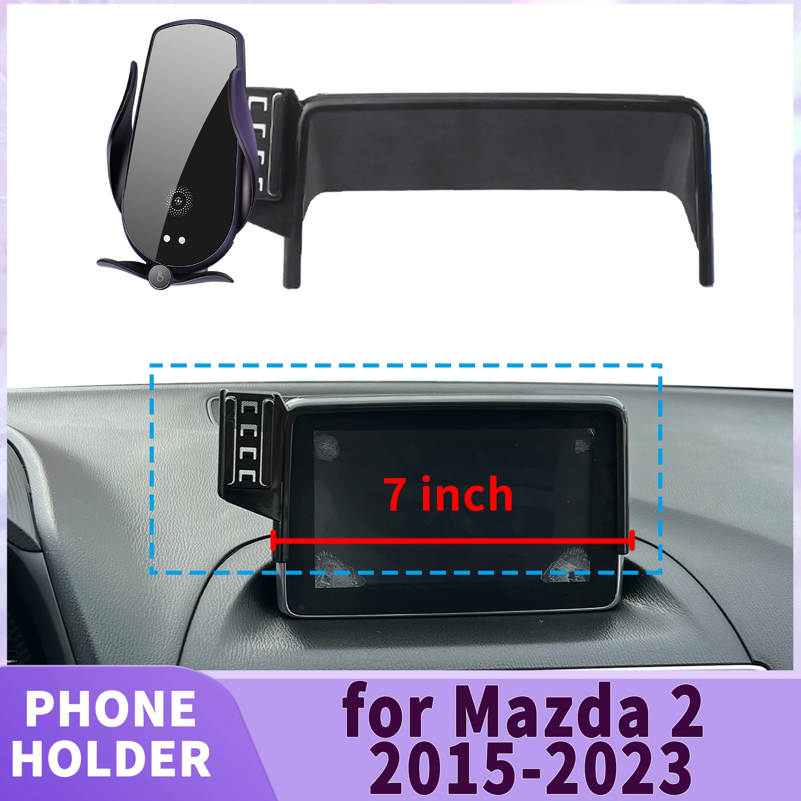 Подходит для Mazda 2 2015 2016 2017 2018-2023 Mazda2 Demio Hatchback, основание экрана, держатель для телефона, крепление   Безопасный зажим для автомобиля   аксессуары 
Подходит для Mazda 2 2015 2016 2017 2018-2023 Mazda2 Demio Hatchback, основание экрана, держатель для телефона, крепление   Безопасный зажим для автомобиля   аксессуары