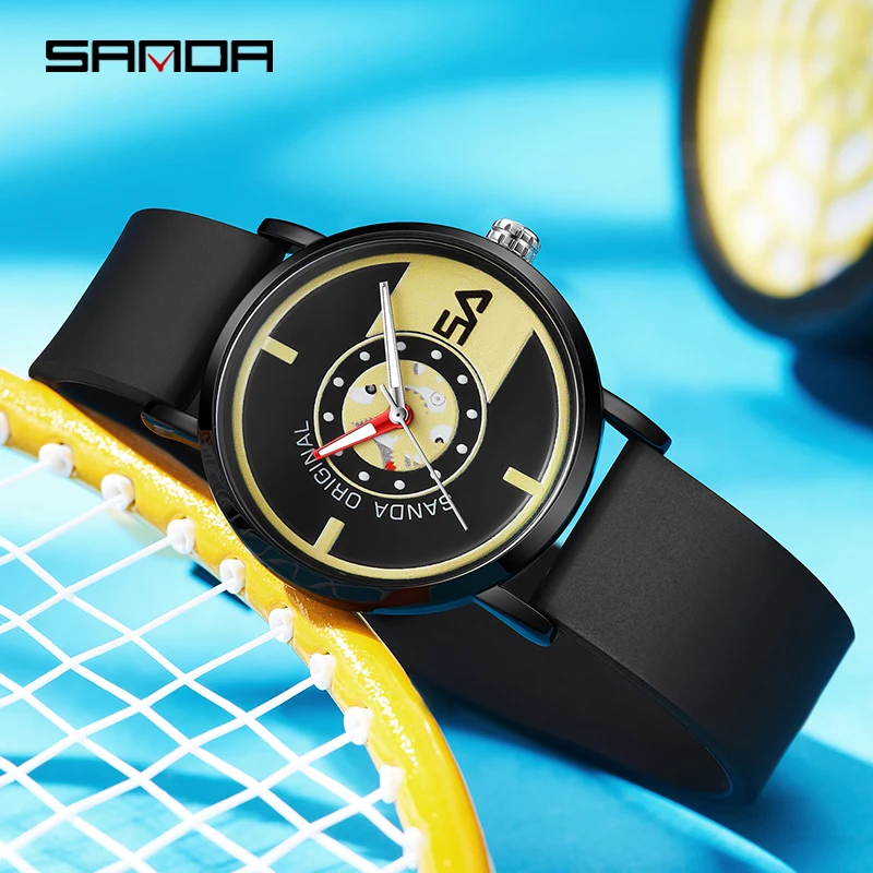 SANDA Brand Fashion Personality Simple Quartz Wristwatches Silicone Strap 50M Waterproof Outdoor Sports Watch Relogio Masculino
SANDA Brand Fashion Personality Simple Quartz Wristwatches Silicone Strap 50M Waterproof Outdoor Sports Watch Relogio Masculino
