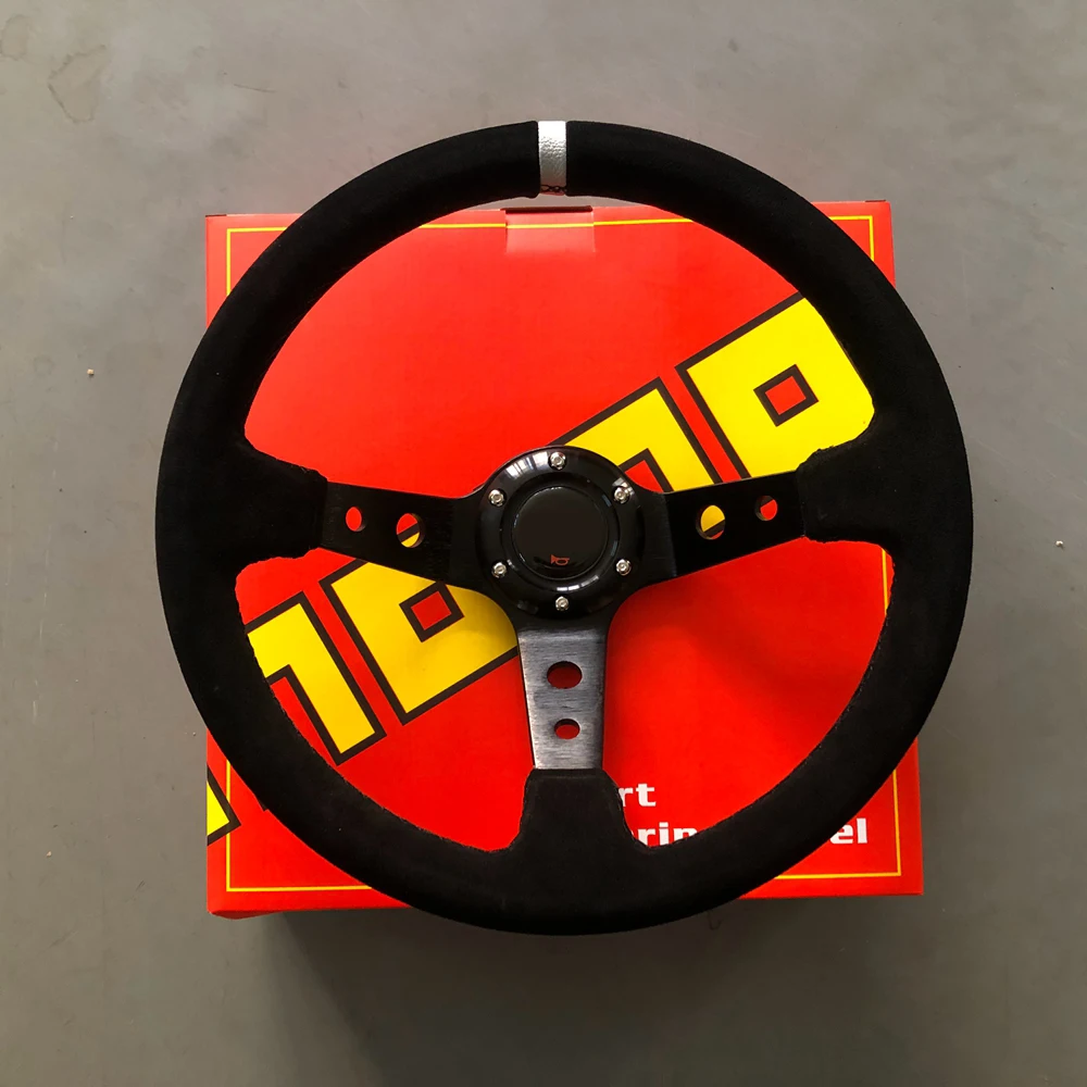 350MM Racing MOD. Drift Suede Leather Steering Wheel Rally Deep Dish Car Sport Steering Wheel JDM Racing Sim Game Steering Wheel
350MM Racing MOD. Drift Suede Leather Steering Wheel Rally Deep Dish Car Sport Steering Wheel JDM Racing Sim Game Steering Wheel