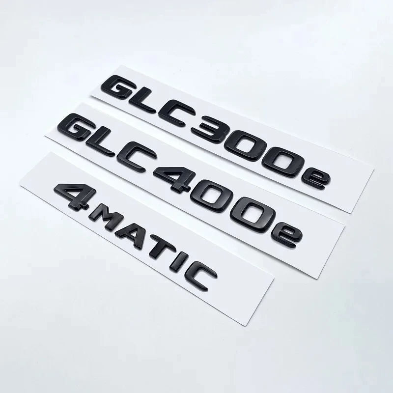 Glossy Black 3D ABS Letters GLC300de GLC300e GLC350e GLC400e 4Matic Emblem for Mercedes Benz GLC X253 Car Trunk Logo Sticker
Glossy Black 3D ABS Letters GLC300de GLC300e GLC350e GLC400e 4Matic Emblem for Mercedes Benz GLC X253 Car Trunk Logo Sticker