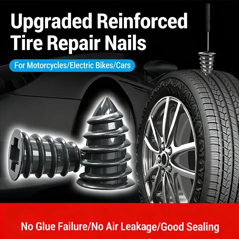 10/500Pcs Car Tyre Repair Rubber Nails Set Universal Cars Motorcycle Patch Nails Truck Bicycle Scooter Puncture Repair Tools
10/500Pcs Car Tyre Repair Rubber Nails Set Universal Cars Motorcycle Patch Nails Truck Bicycle Scooter Puncture Repair Tools