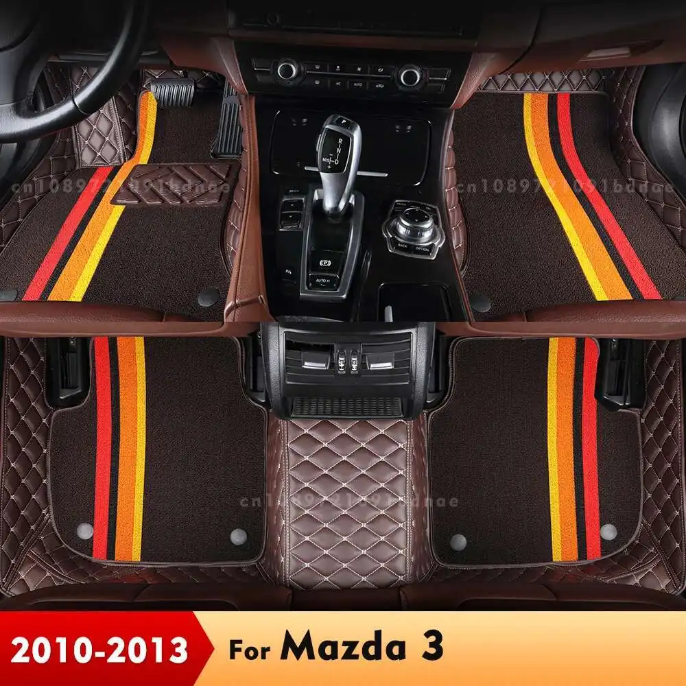 Для Mazda 3 2010 2011 2012 2013, двухслойные автомобильные коврики, изготовленные на заказ автомобильные подушечки для ног, ковер, аксессуары для интерьера
Для Mazda 3 2010 2011 2012 2013, двухслойные автомобильные коврики, изготовленные на заказ автомобильные подушечки для ног, ковер, аксессуары для интерьера