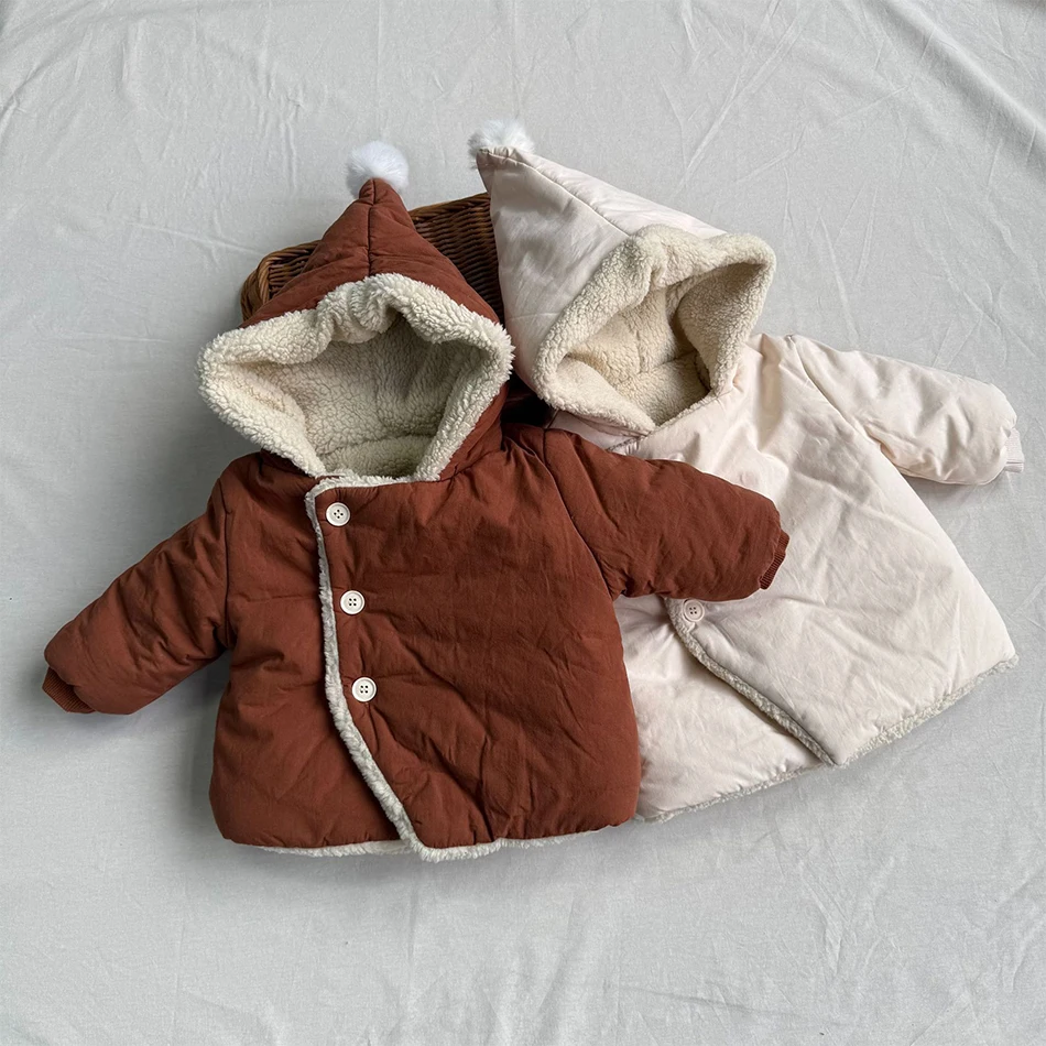 Winter Coat for Kids Boys And Girls Cotton-Padded Fleece Lined Coat Baby Lamb Sherpa Outwear Warm Padded Jacket for Toddler
Winter Coat for Kids Boys And Girls Cotton-Padded Fleece Lined Coat Baby Lamb Sherpa Outwear Warm Padded Jacket for Toddler