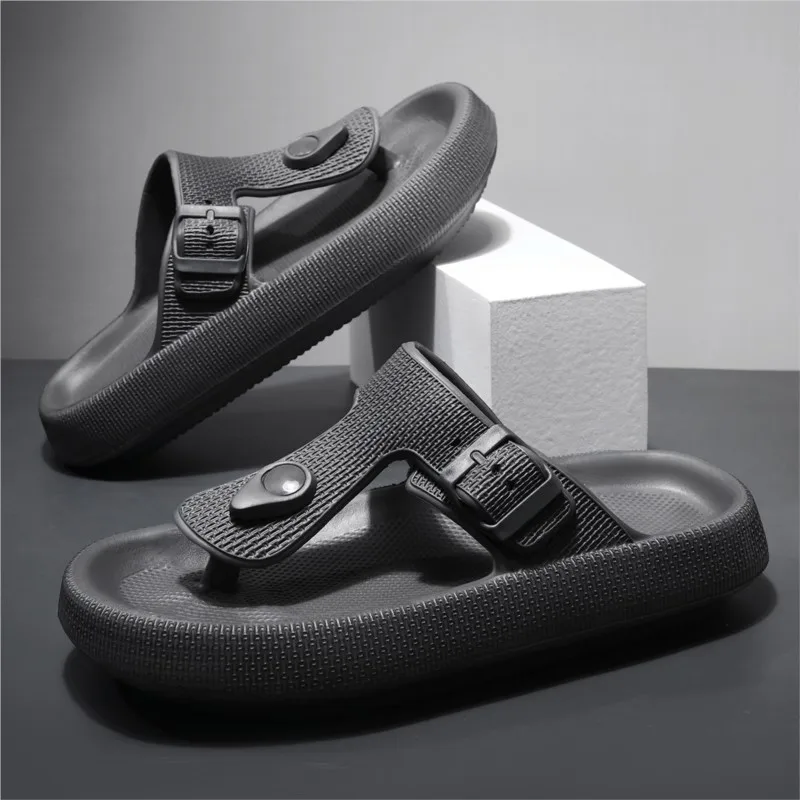 Litfun Men Summer Flip Flops With Adjustable Buckle Fashion Light Non-slip Beach Slippers Cozy EVA Slides Soft Men House Sandals
Litfun Men Summer Flip Flops With Adjustable Buckle Fashion Light Non-slip Beach Slippers Cozy EVA Slides Soft Men House Sandals