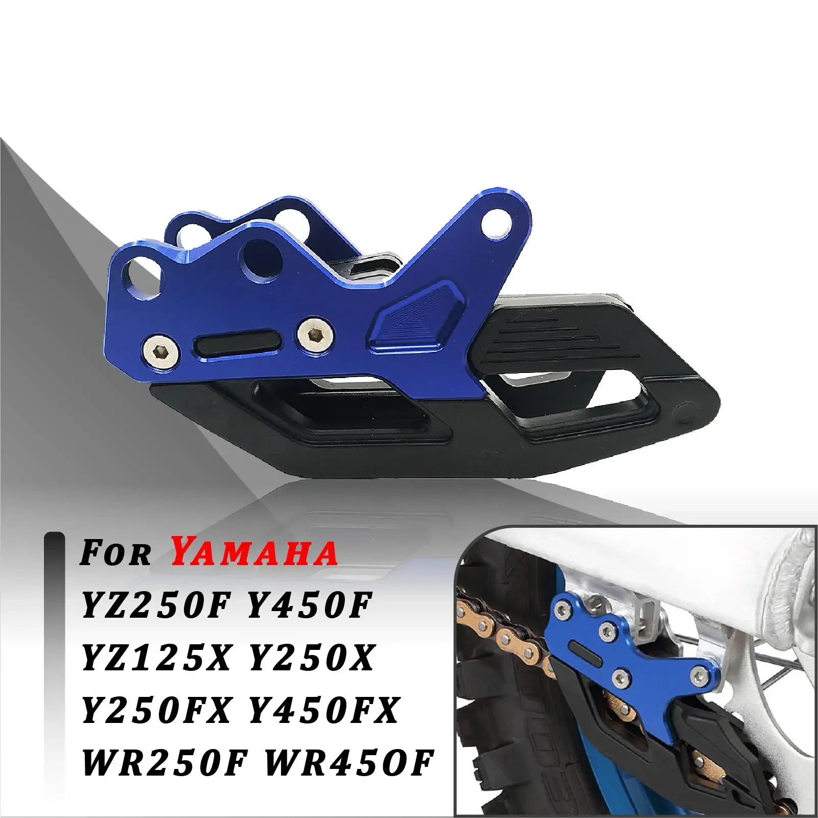 Motorcycle Chain Guide Guard Protection For Yamaha YZ125 YZ250 YZ250F YZ450F YZ125X YZ250X YZ250FX YZ450FX WR250F WR450F 08-2022
Motorcycle Chain Guide Guard Protection For Yamaha YZ125 YZ250 YZ250F YZ450F YZ125X YZ250X YZ250FX YZ450FX WR250F WR450F 08-2022
