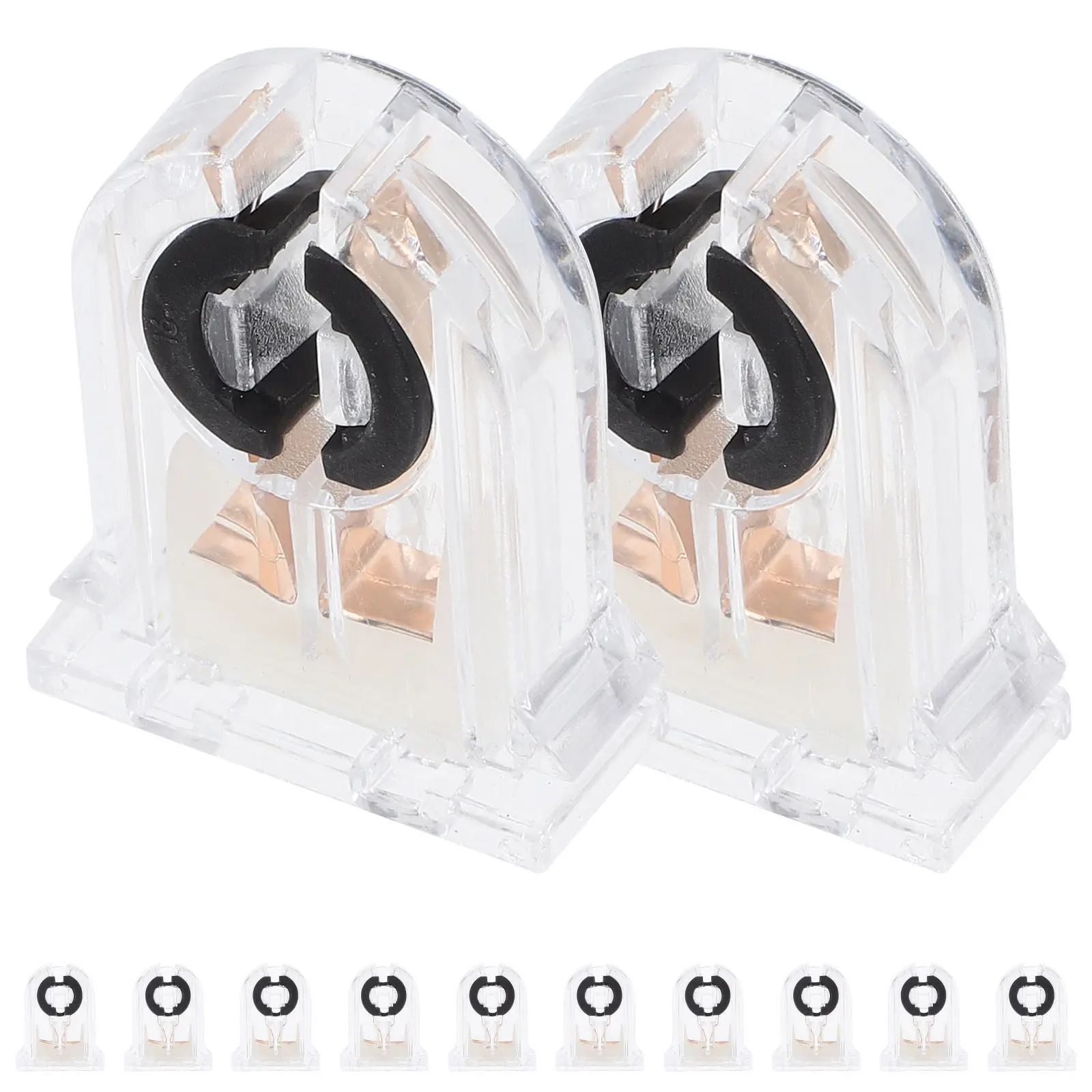 12Pcs LED Tube Light Socket Holder Modern Design Non-Shunted Fluorescent Lamp Bracket for Reliable Secure Installation in Office
12Pcs LED Tube Light Socket Holder Modern Design Non-Shunted Fluorescent Lamp Bracket for Reliable Secure Installation in Office