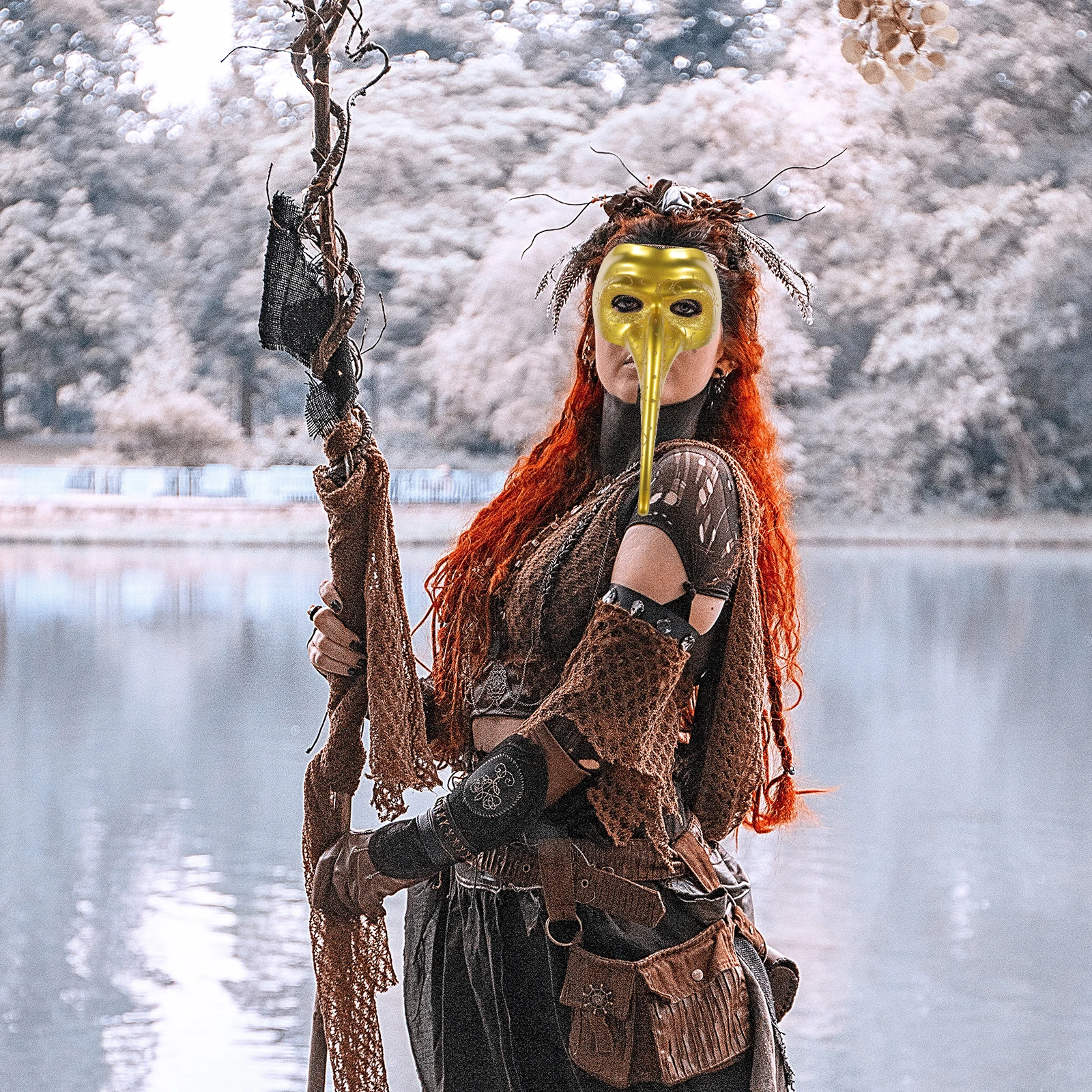 Long Nose Mask Plastic Masquerade Party Halloween Mardi Gras Mask for Men Women Costume Accessories Decor Prop Golden
Long Nose Mask Plastic Masquerade Party Halloween Mardi Gras Mask for Men Women Costume Accessories Decor Prop Golden