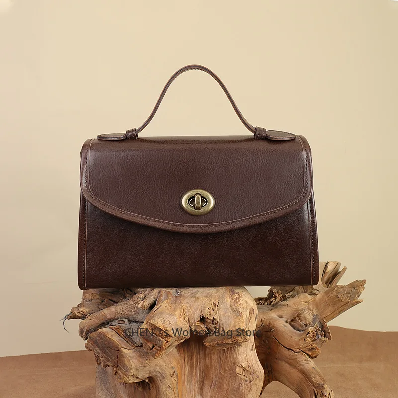 New Women Single Shoulder Bag Vintage Cowskin Genuine Leather Handbag Tote Casual Messenger Bag Hasp Solid Color Crossbody Bags
New Women Single Shoulder Bag Vintage Cowskin Genuine Leather Handbag Tote Casual Messenger Bag Hasp Solid Color Crossbody Bags