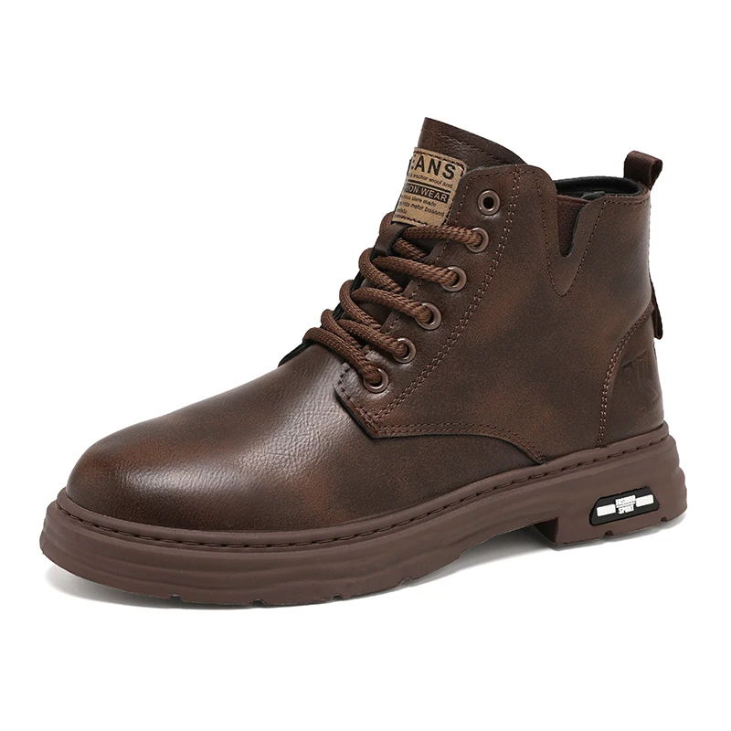 Retro Men's Autumn Winter Hightop Leather Boots Male Outdoor Hightcut Walking Casual Platform Work Bootys Waterproof Antiskid
Retro Men's Autumn Winter Hightop Leather Boots Male Outdoor Hightcut Walking Casual Platform Work Bootys Waterproof Antiskid