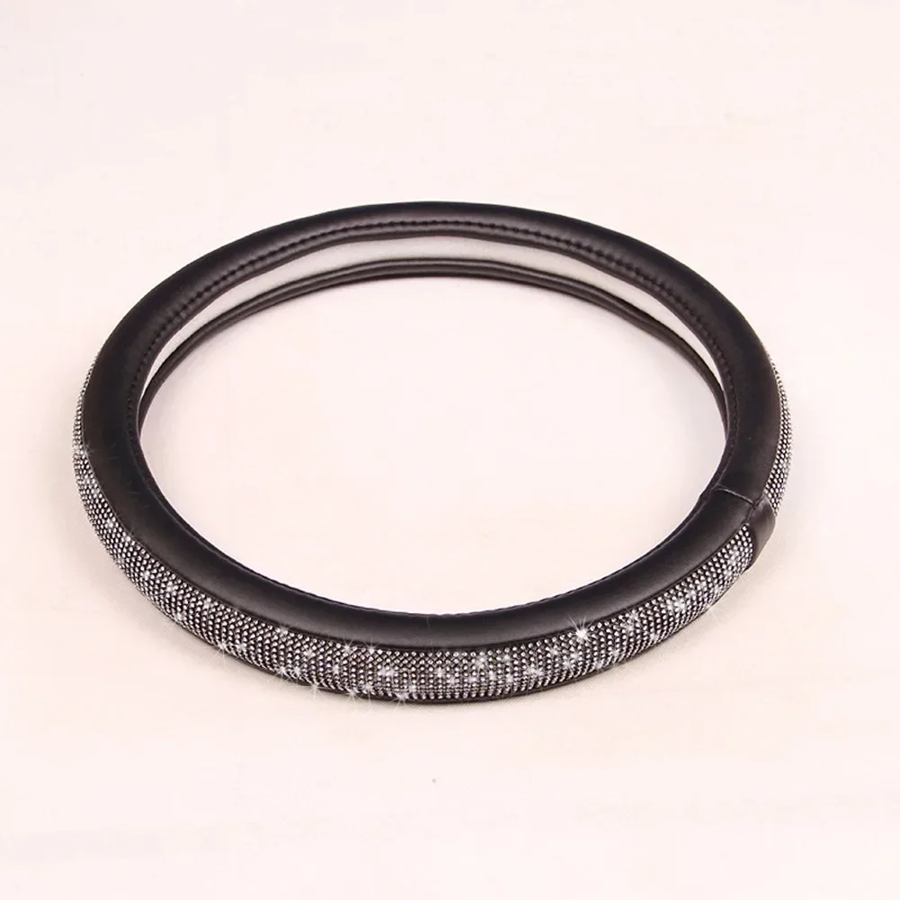 38cm Universal Anti Skid Car Steering Wheel Cover Cute Steering Cover Case with Crystals for Styling Steering Wheel Cover
38cm Universal Anti Skid Car Steering Wheel Cover Cute Steering Cover Case with Crystals for Styling Steering Wheel Cover