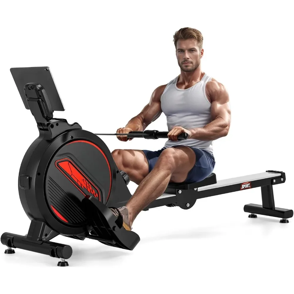 Rowing Machine, Weighing 350 Pounds, with LCD Display Panel Stand and Comfortable Seat Cushion, Compact and Space Saving
Rowing Machine, Weighing 350 Pounds, with LCD Display Panel Stand and Comfortable Seat Cushion, Compact and Space Saving