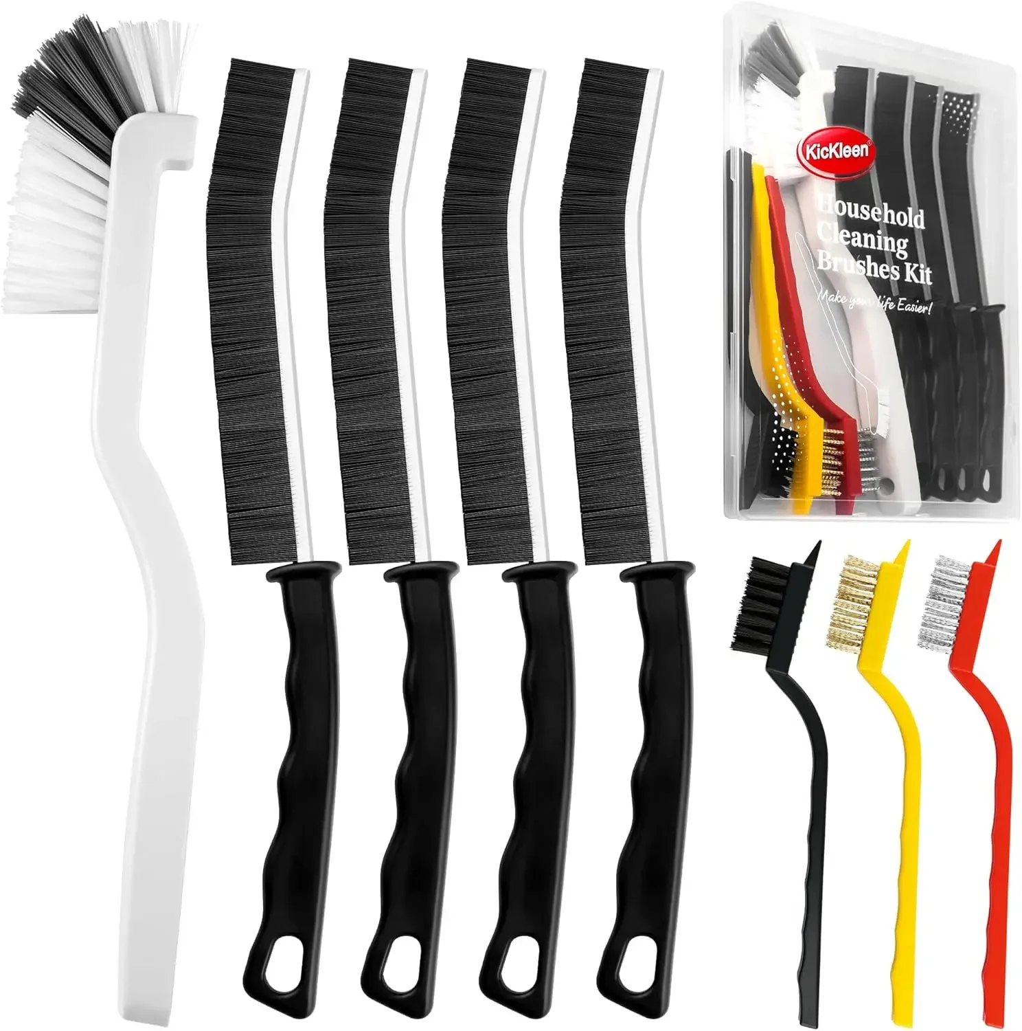 8-Piece Multi-Purpose Cleaning Brush Set for Kitchen, Bathroom, Tight Spaces
8-Piece Multi-Purpose Cleaning Brush Set for Kitchen, Bathroom, Tight Spaces