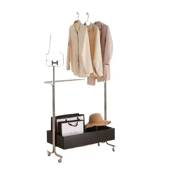 Stainless steel hanger hanger hanger coat hat floor mobile storage coat rack art high-end home bedroom simple
Stainless steel hanger hanger hanger coat hat floor mobile storage coat rack art high-end home bedroom simple