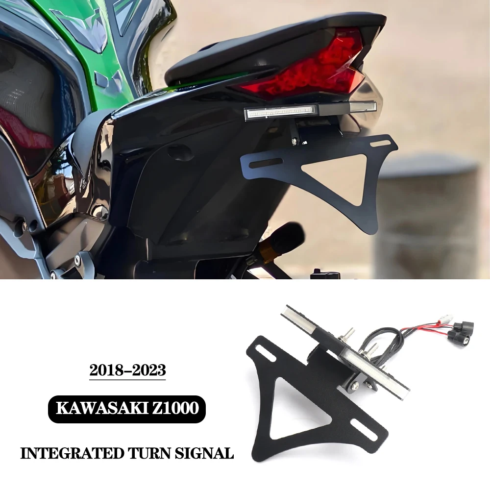 Для Kawasaki Z1000 Z1000 2018-2023 мотоциклетный светодиодный задний стоп-сигнал, встроенные указатели поворота, кронштейн для тормозного номерного знака
Для Kawasaki Z1000 Z1000 2018-2023 мотоциклетный светодиодный задний стоп-сигнал, встроенные указатели поворота, кронштейн для тормозного номерного знака