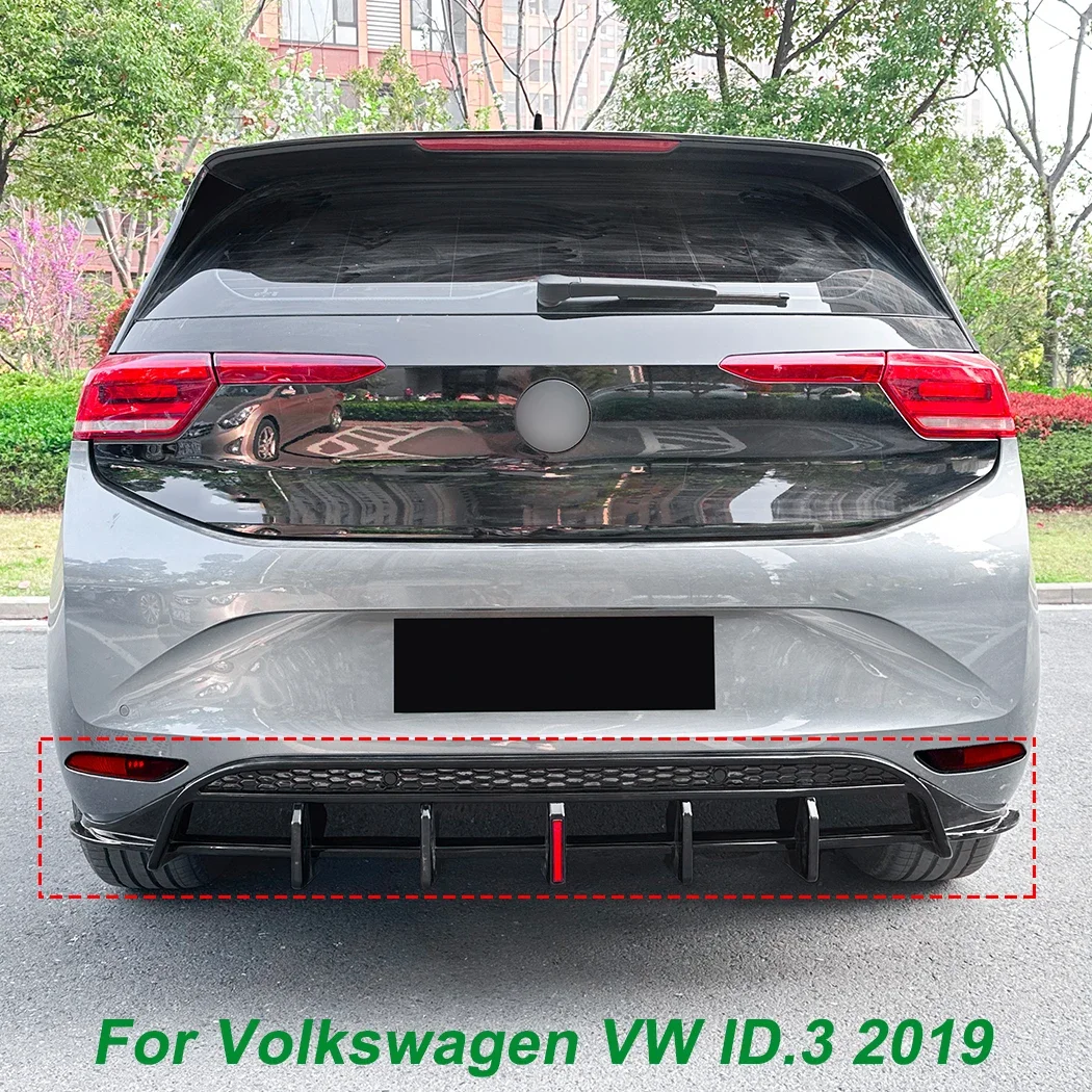 Rear Bumper Diffuser Lip With Light For Volkswagen VW ID.3 2019 Body Guard Kit Accessories Gloss Black/Carbon Look ABS Plastic
Rear Bumper Diffuser Lip With Light For Volkswagen VW ID.3 2019 Body Guard Kit Accessories Gloss Black/Carbon Look ABS Plastic